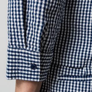 Manor Woman Camicetta a Quadri Vestibilità Regolare  