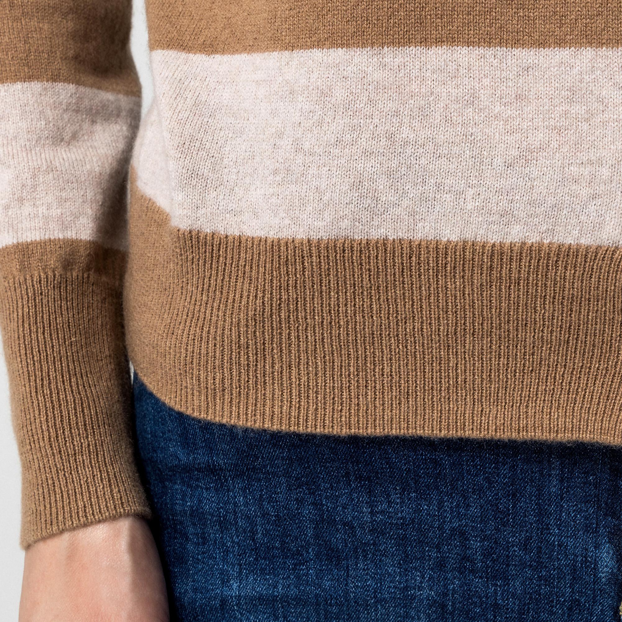 Manor Woman Cardigan Scollo a V Color Block  