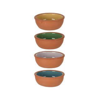 Excellent Houseware Aperoschalen-Set, 4-teilig Terracotta 