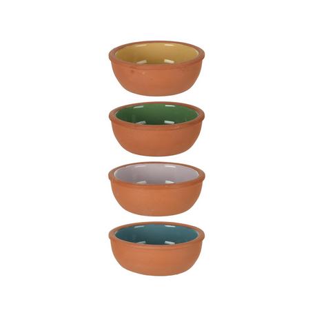 Excellent Houseware Aperoschalen-Set, 4-teilig Terracotta 