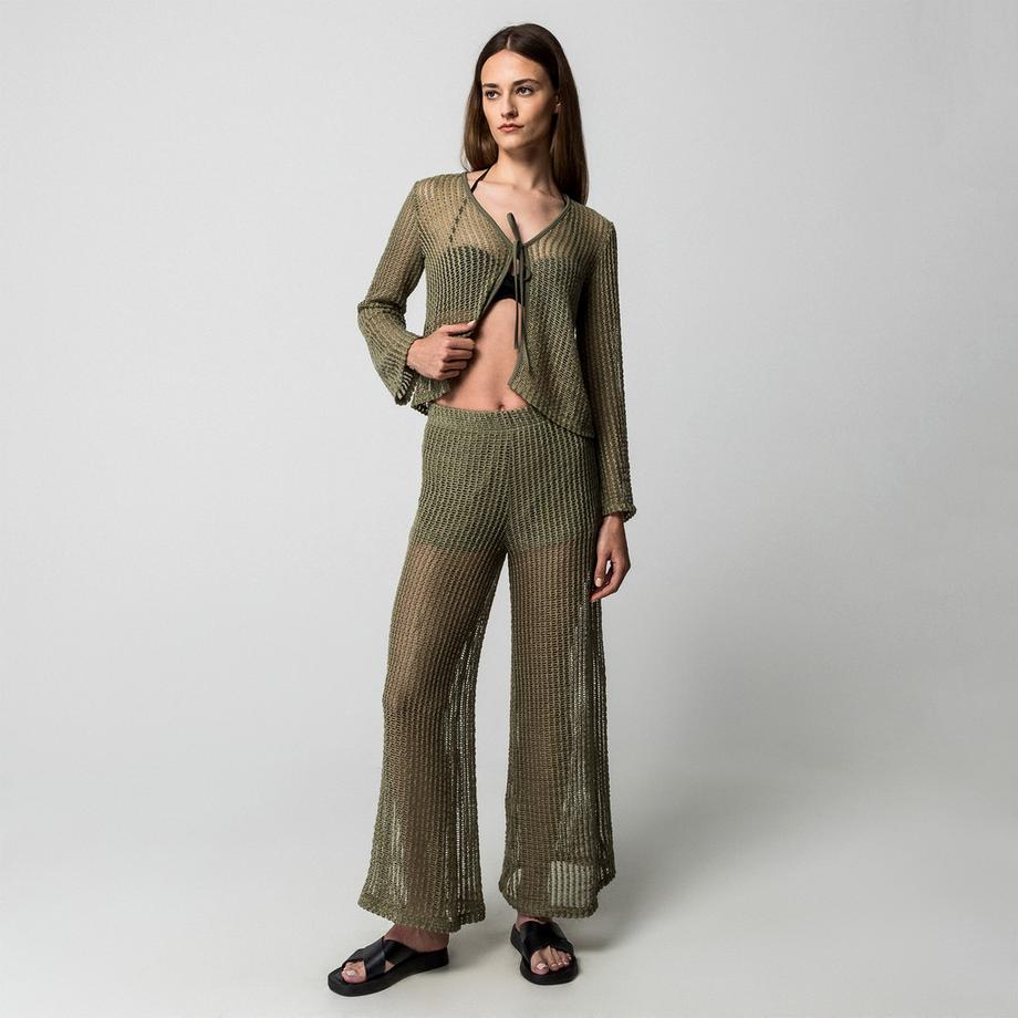 Manor Woman Gehäkelter Strick Cardigan  