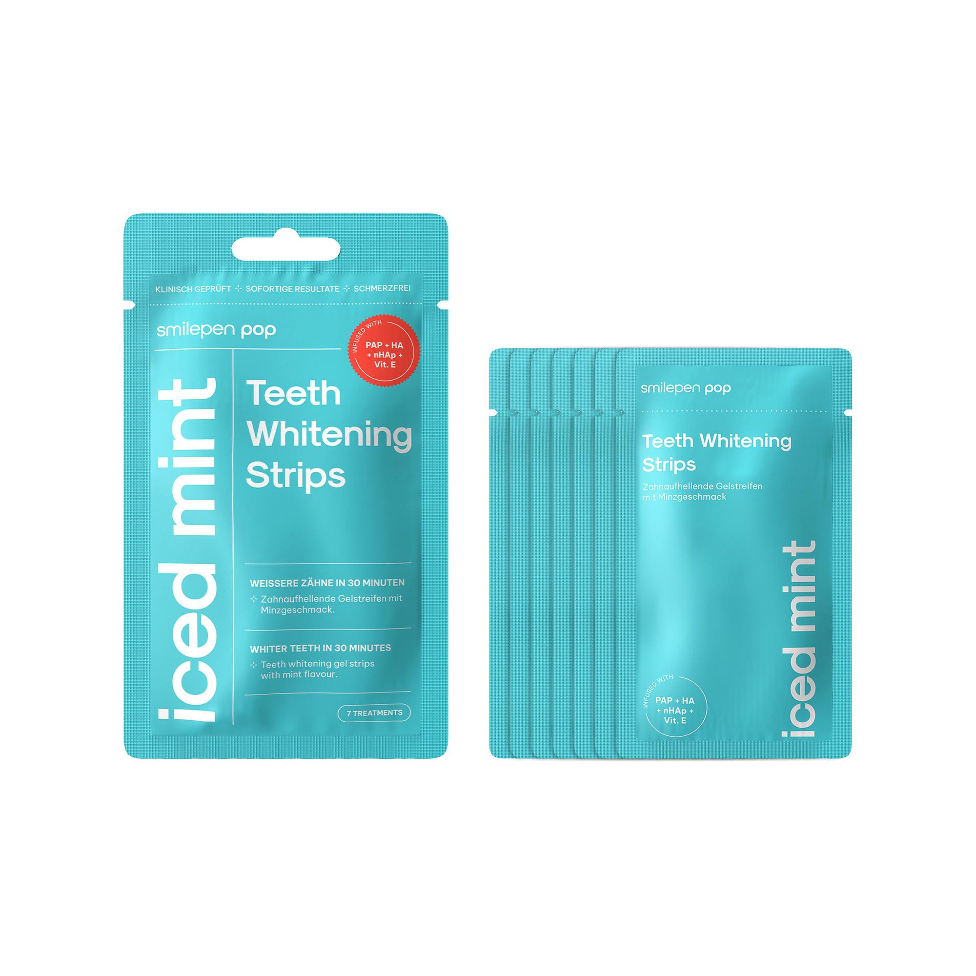 POP  Teeth Whitening Strips 'Iced Mint' 