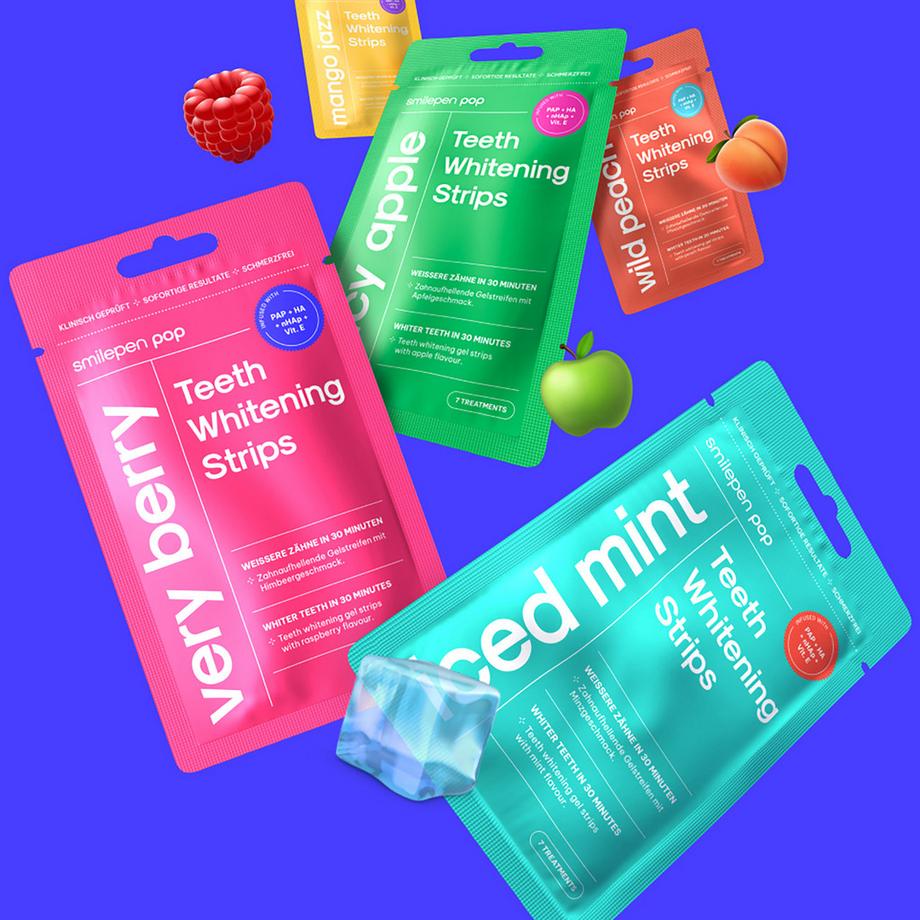 Smilepen Pop  Teeth Whitening Strips 'Iced Mint' 
