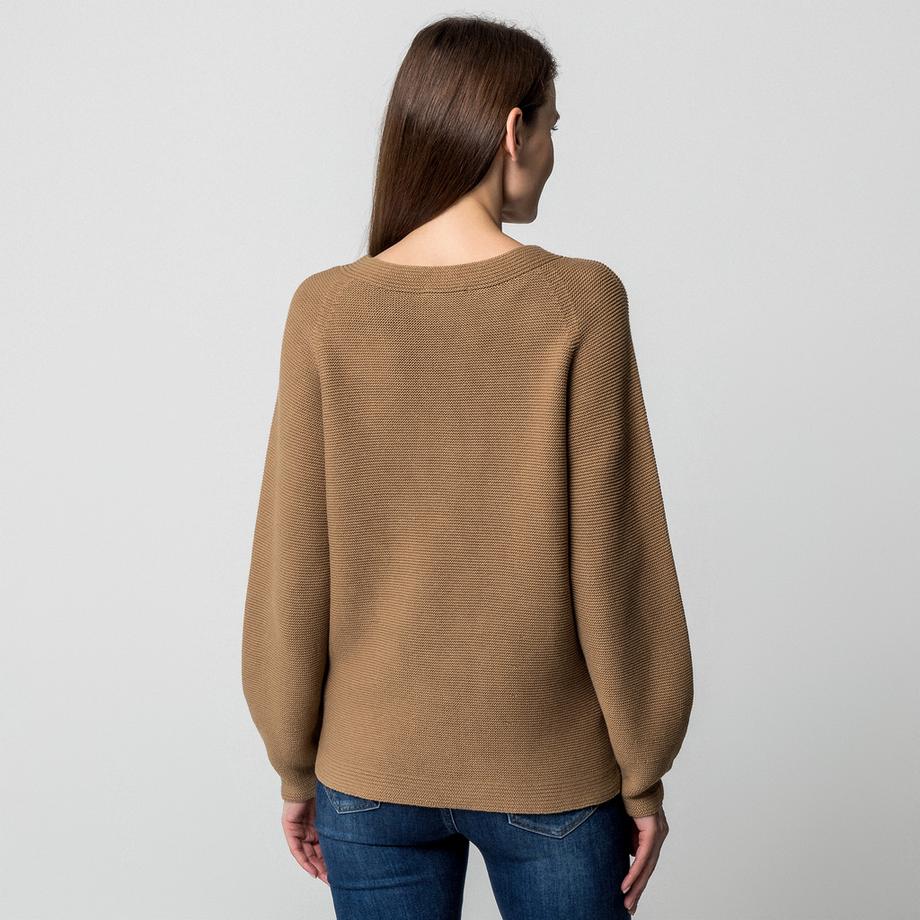 Manor Woman Pull en maille côtelée  