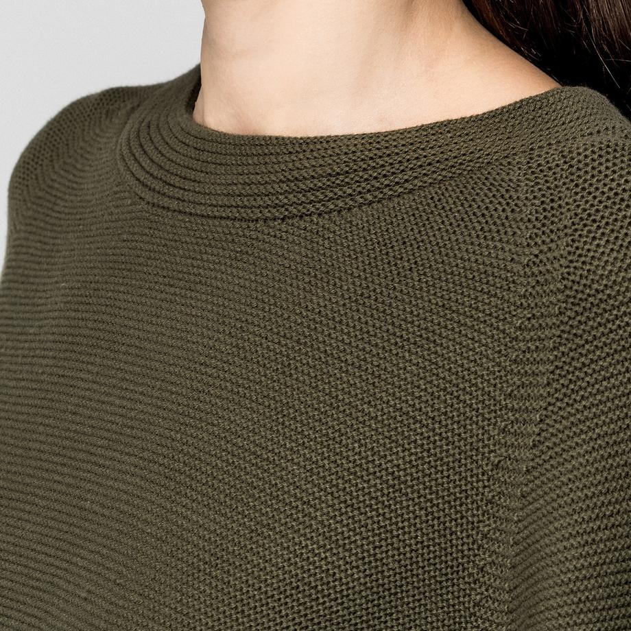 Manor Woman Pull en maille côtelée  