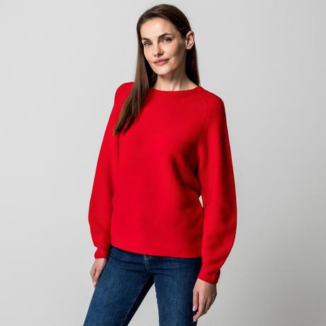 Manor Woman Pull en maille côtelée coupe décontractée  