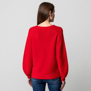 Manor Woman Pull en maille côtelée coupe décontractée  