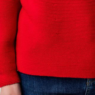 Manor Woman Pull en maille côtelée coupe décontractée  