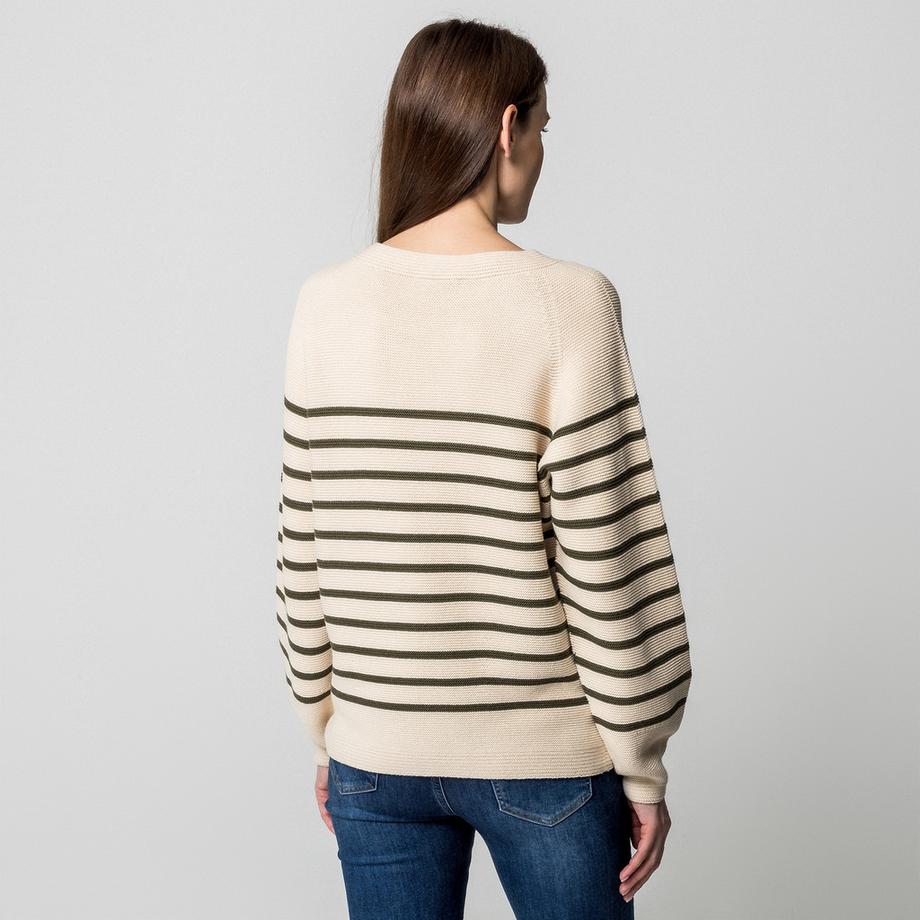 Manor Woman Pull Rayé Coupe Droite  