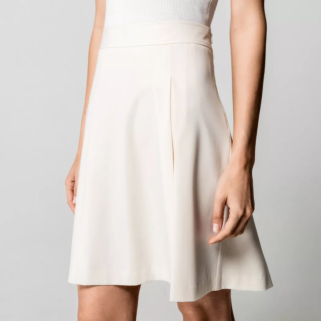 Manor Woman - Faltenrock, für Damen, Creme, Größe 38