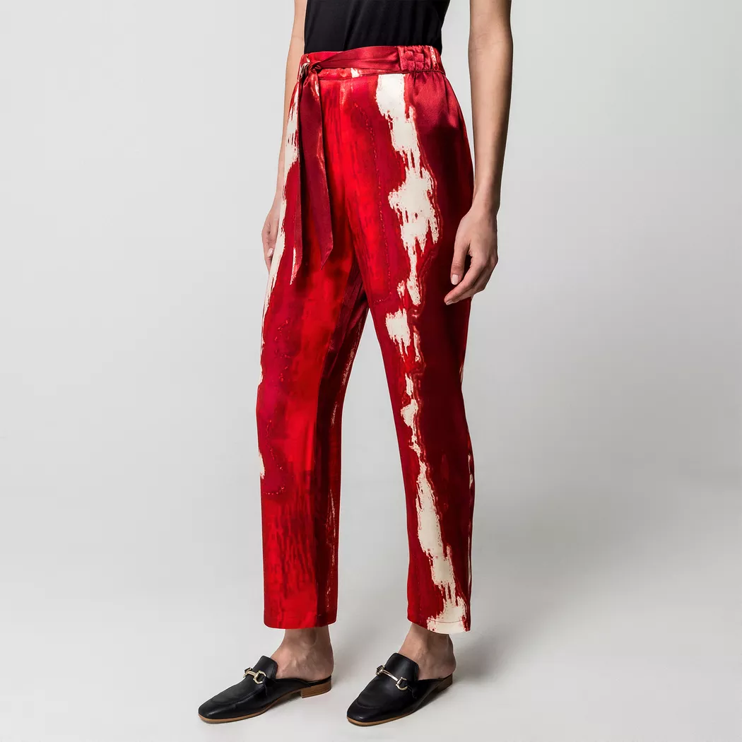 Manor Woman - Hose, für Damen, Rot Bedruckt, Größe 38