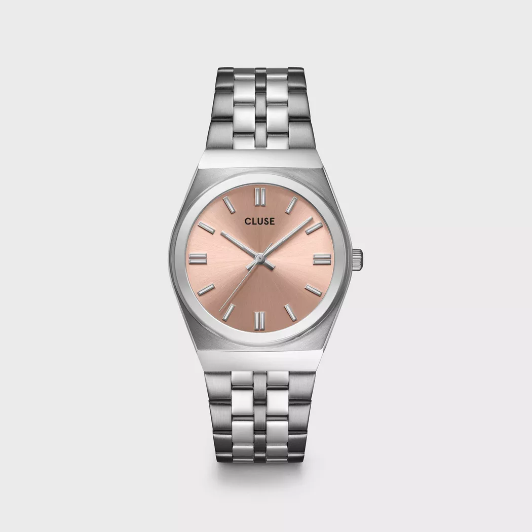 CLUSE Retro 70's Watch Silver 33mm 2
