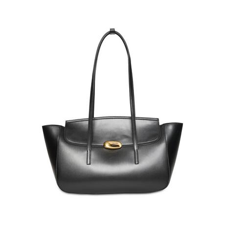 Calvin Klein Engraved Hardware Flap Tote Bag  