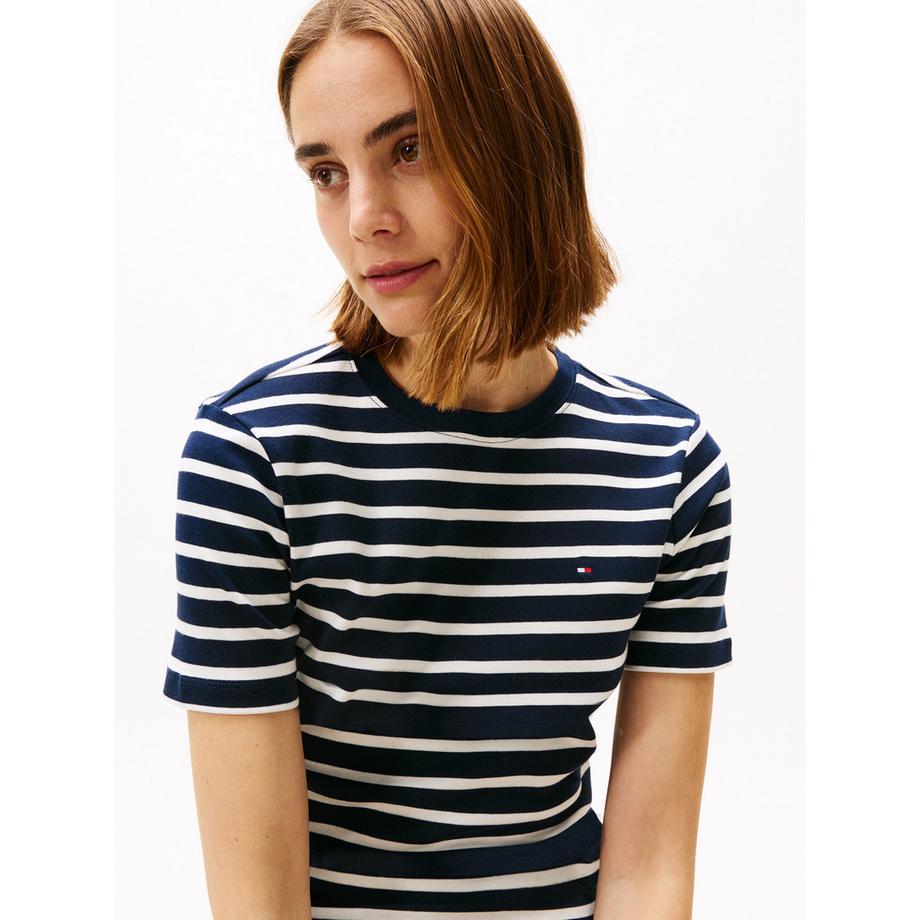 TOMMY HILFIGER T-shirt Col Rond Manches Courtes  