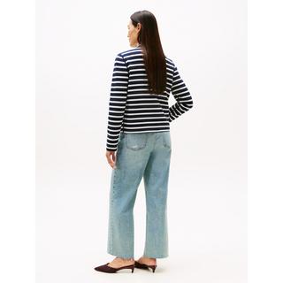 TOMMY HILFIGER Wendbarer gestreifter Cardigan mit Goldknöpfen  