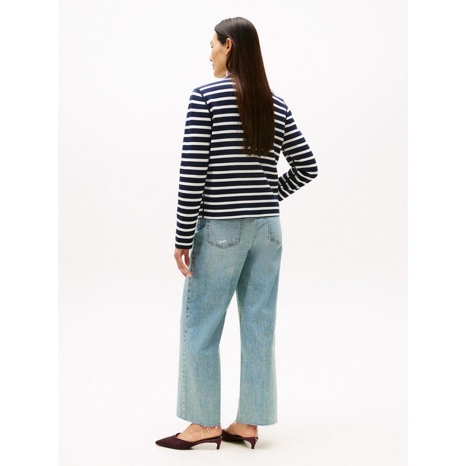 TOMMY HILFIGER Cardigan réversible rayé avec boutons dorés  