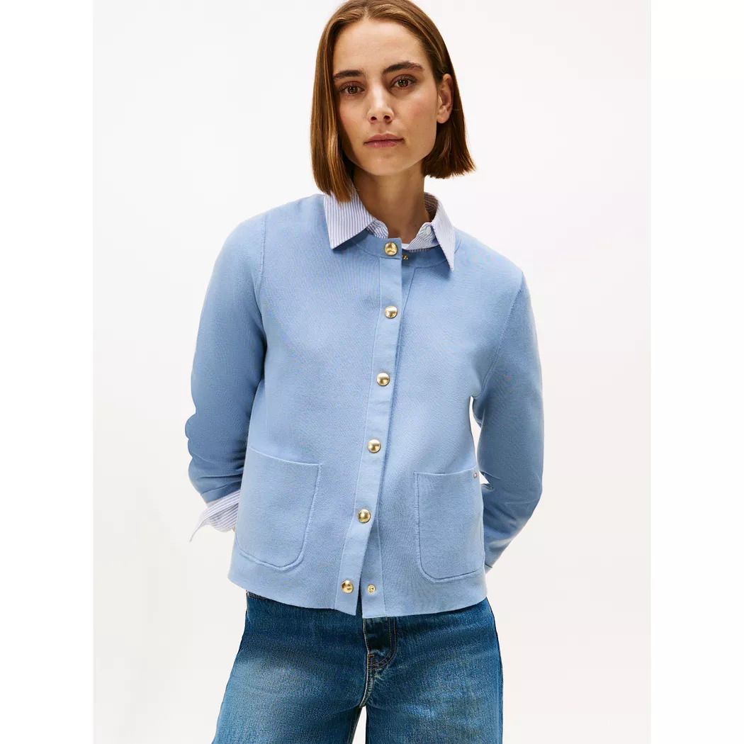 Tommy Hilfiger - Cardigan, für Damen, Hellblau, Größe S