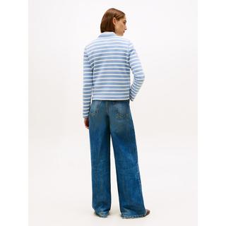 TOMMY HILFIGER Cardigan reversibile a righe con bottoni dorati  