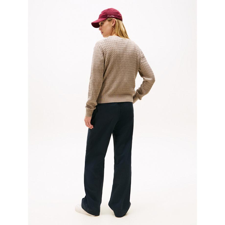 TOMMY HILFIGER Zopfmuster Pullover  