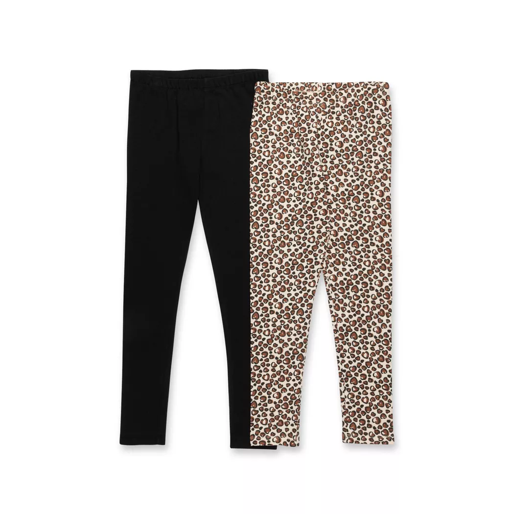 Manor Kids - Duopack, Leggings, 134, Léopard