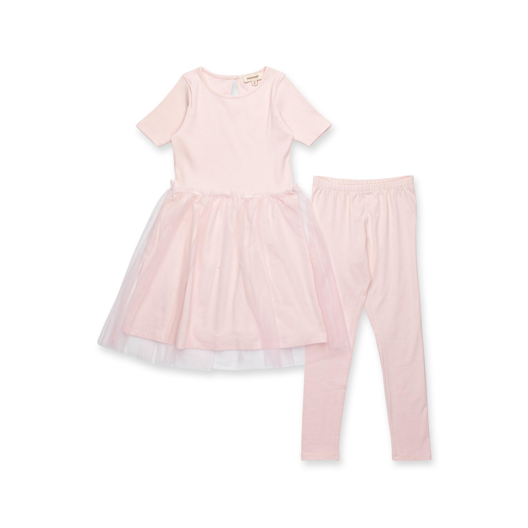 Manor Kids  Set: abito e leggings 