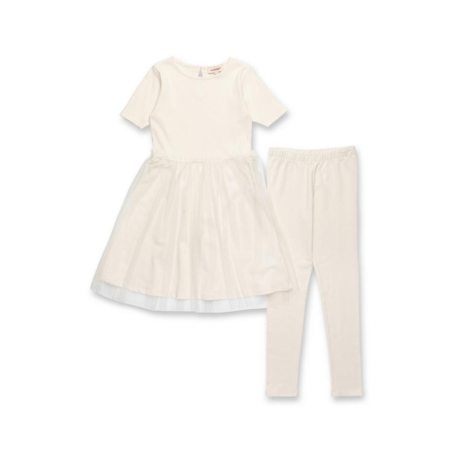 Manor Kids  Set: abito e leggings 