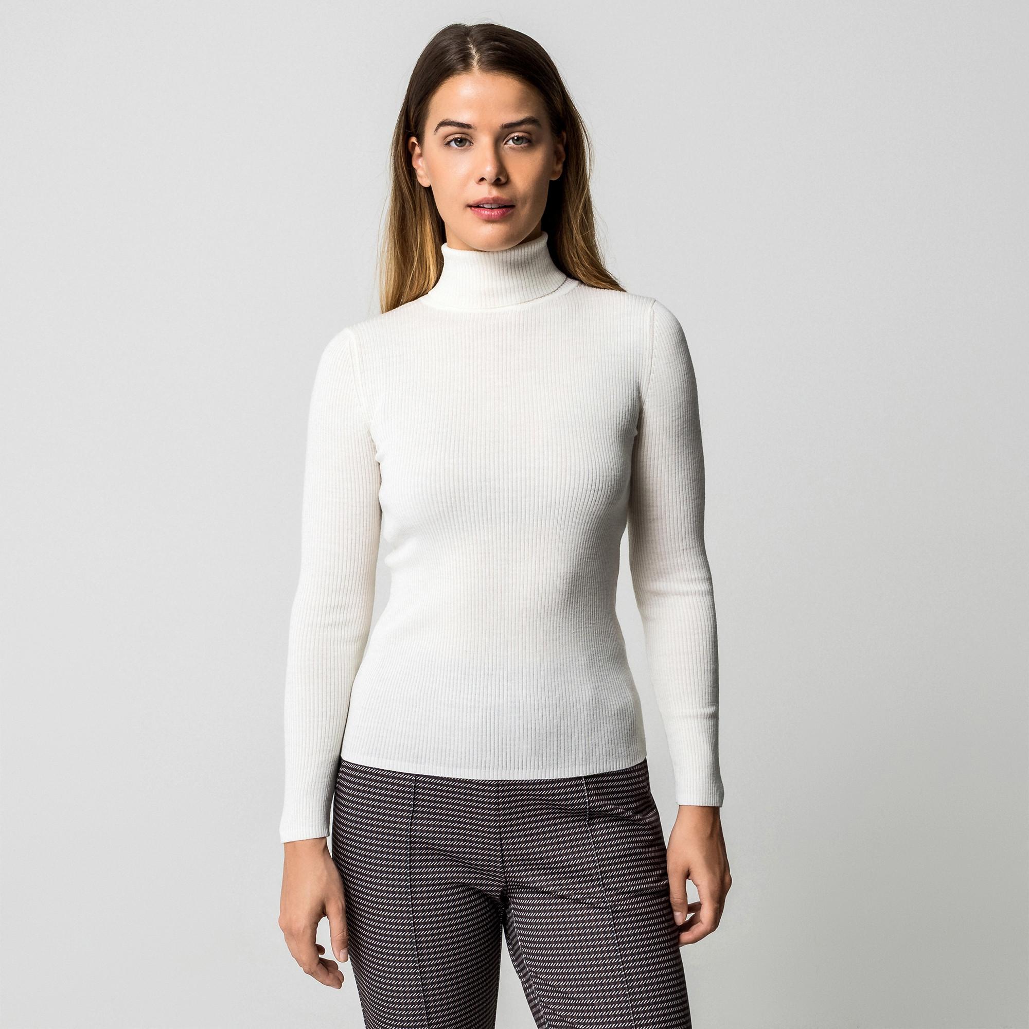 Manor Woman Maglione Dolcevita a Coste  