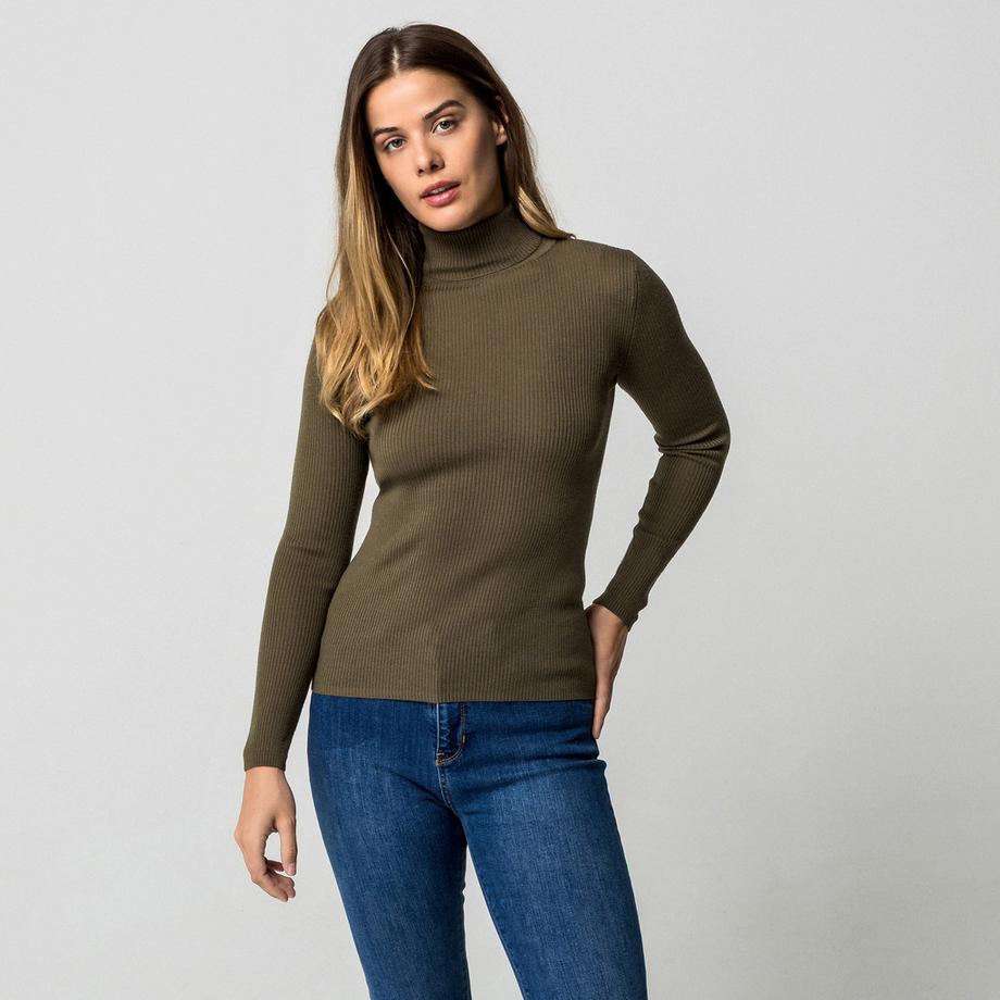 Manor Woman Maglione Dolcevita a Costine  