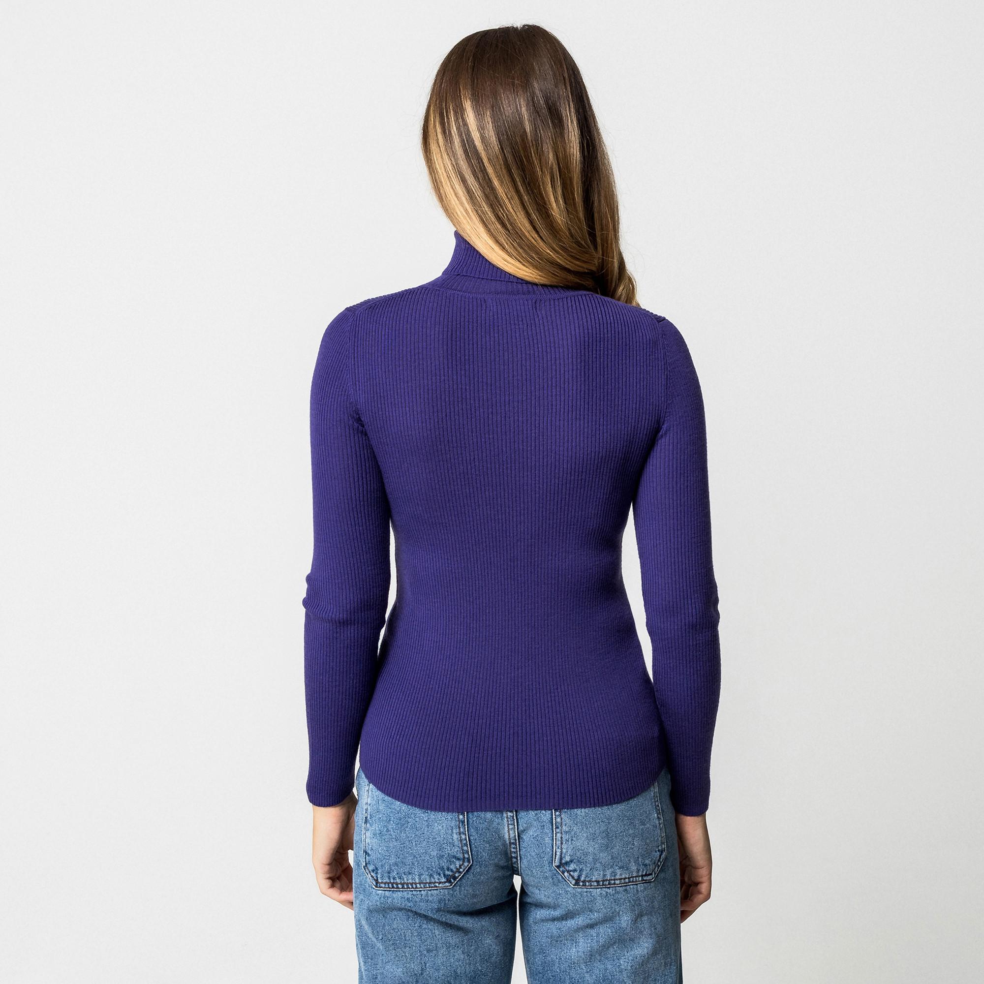 Manor Woman Gerippter Rollkragenpullover  