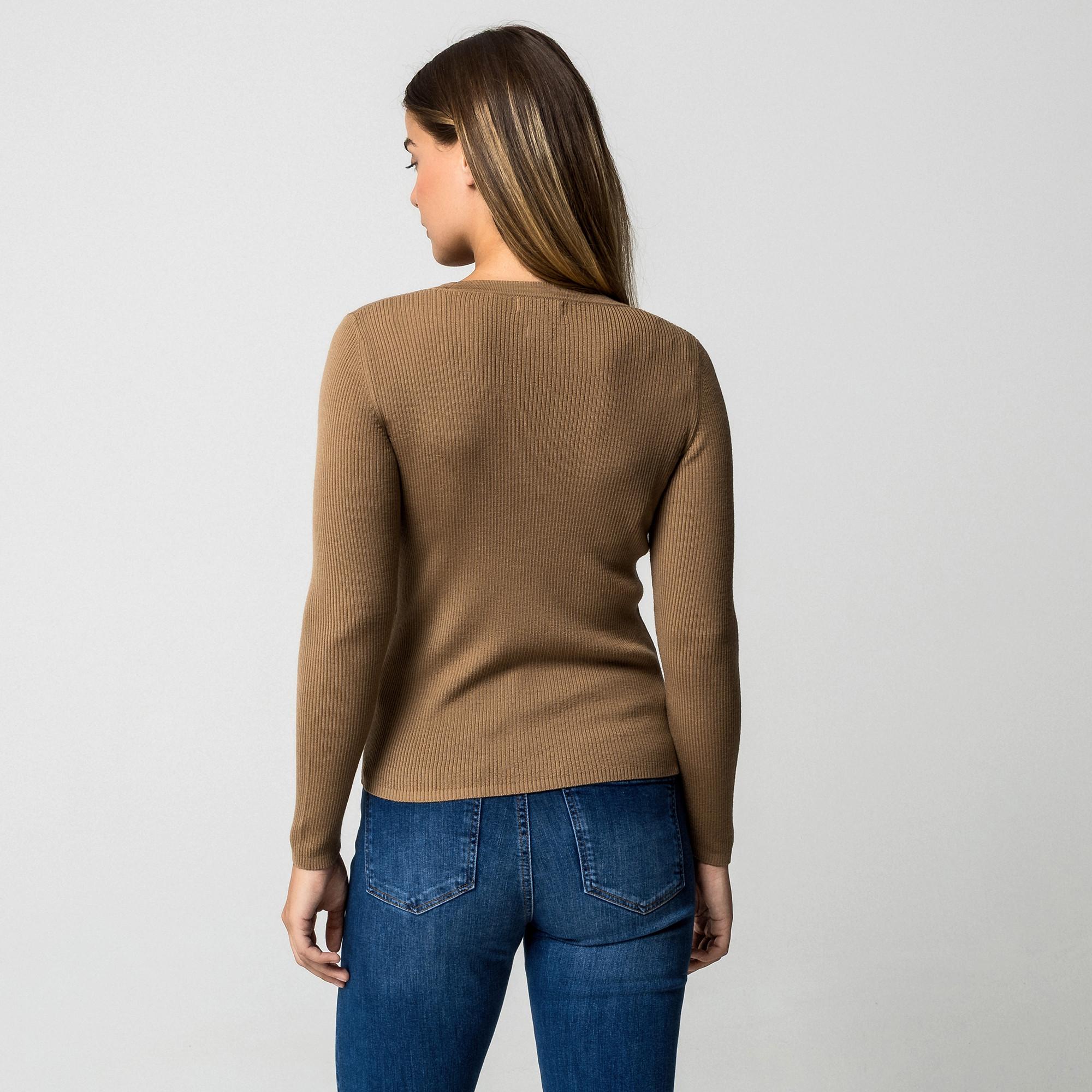 Manor Woman Merinowolle Feinstrick V-Ausschnitt Cardigan  