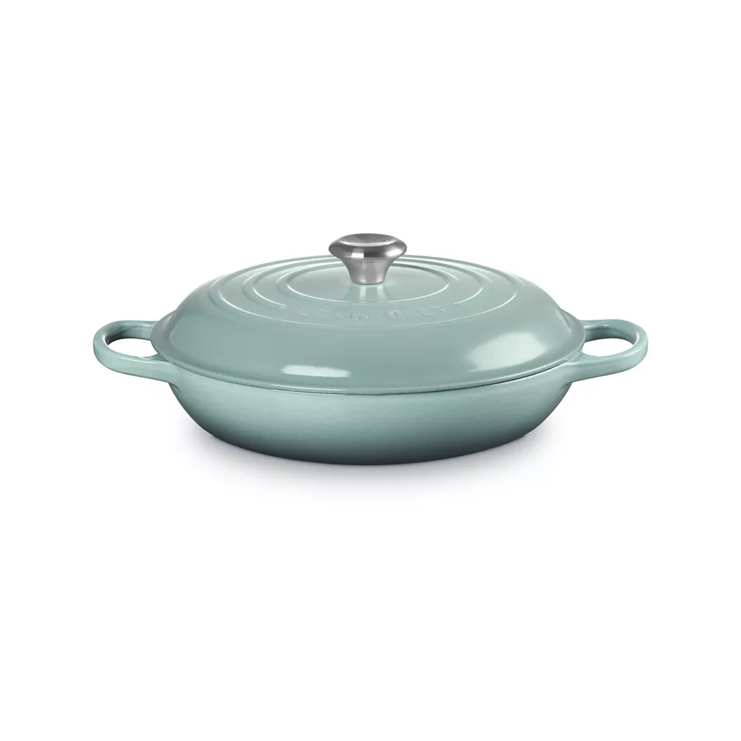 Le Creuset Signature Sea Salt Cast Iron 30cm Shallow Casserole