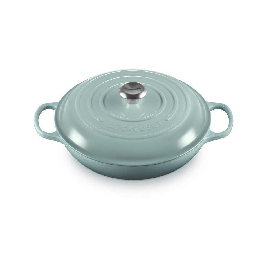 LE CREUSET Cocotte basse Signature, Sea Salt 