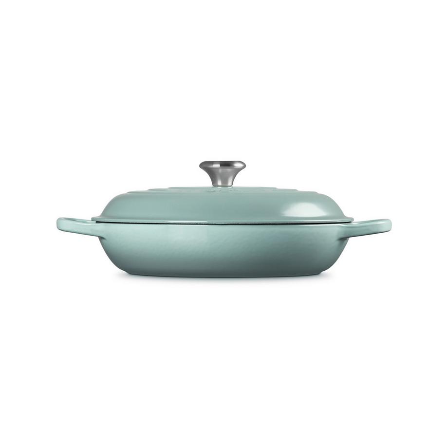LE CREUSET Cocotte basse Signature, Sea Salt 