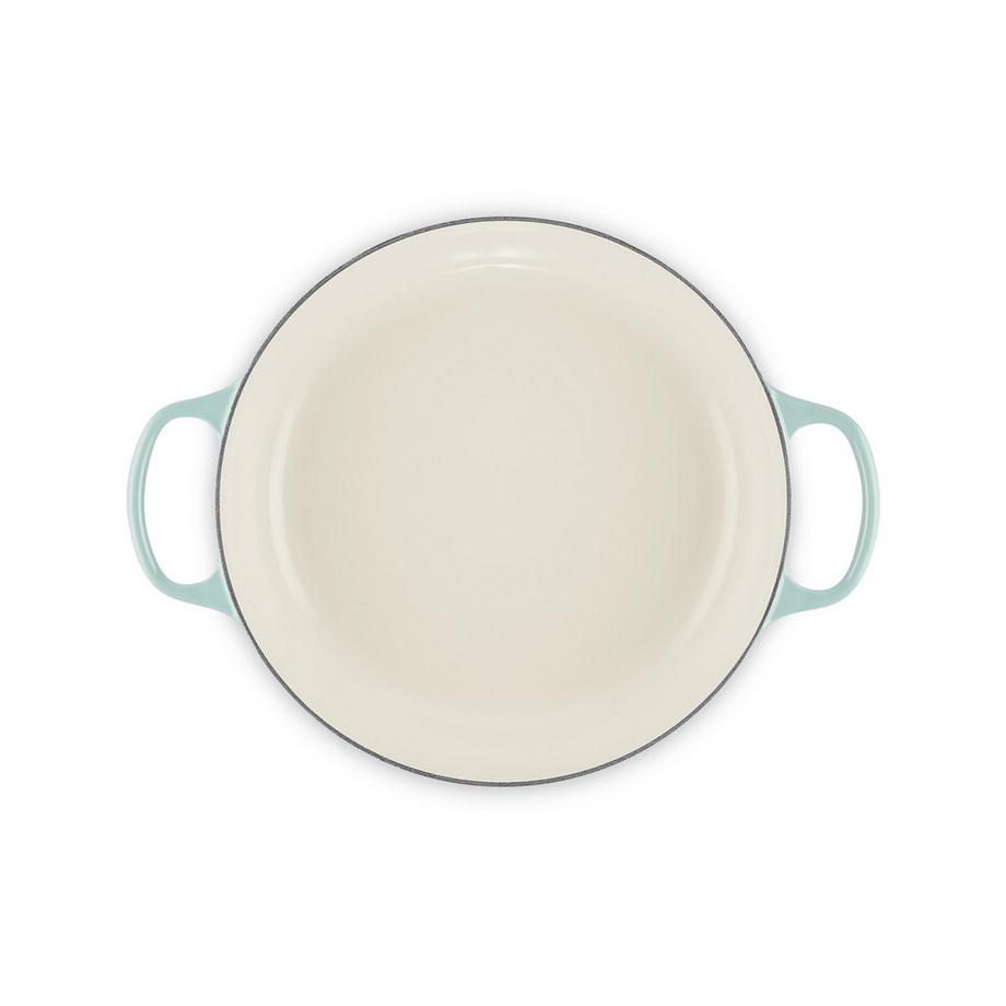 LE CREUSET Cocotte basse Signature, Sea Salt 