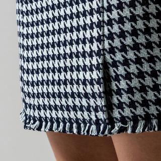 Manor Woman Gonna Midi Pied-de-Poule Effetto Incrociato  