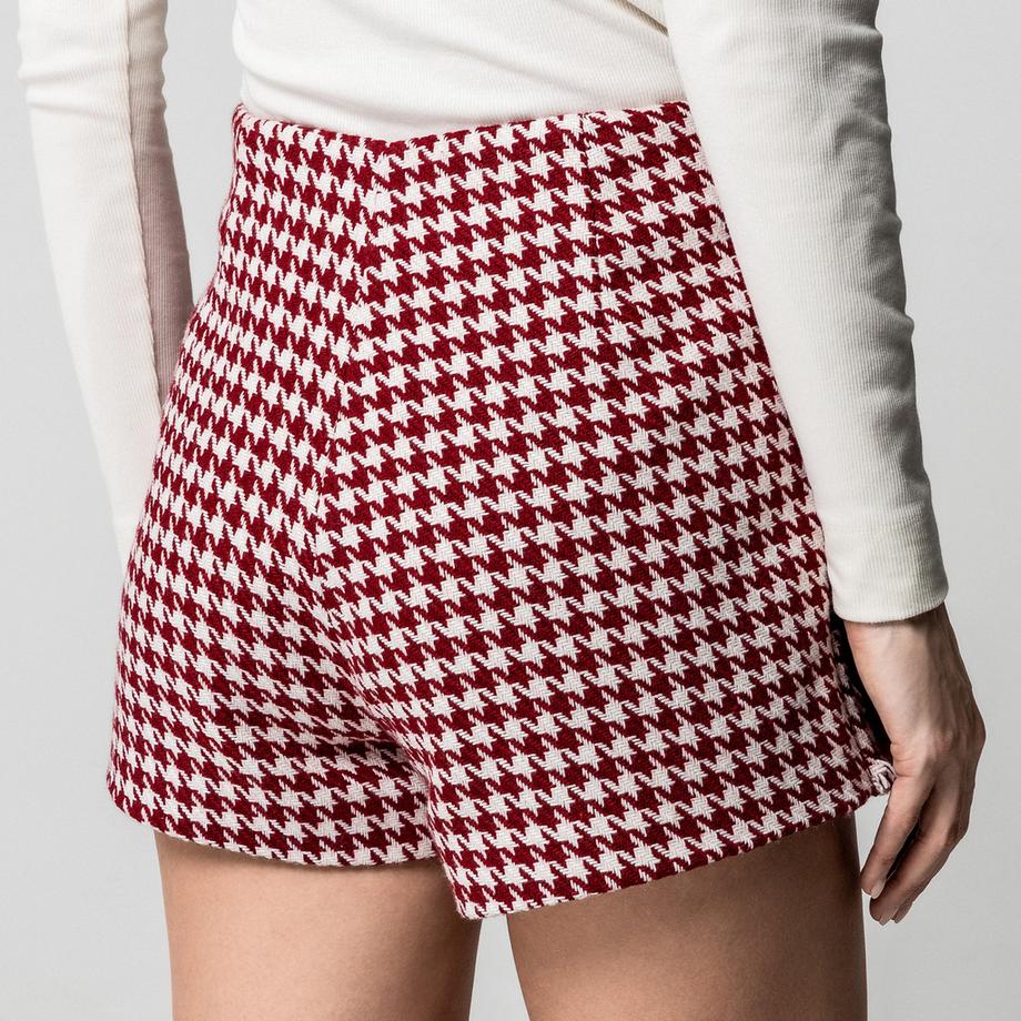 Manor Woman Short Motif Pied-de-poule  