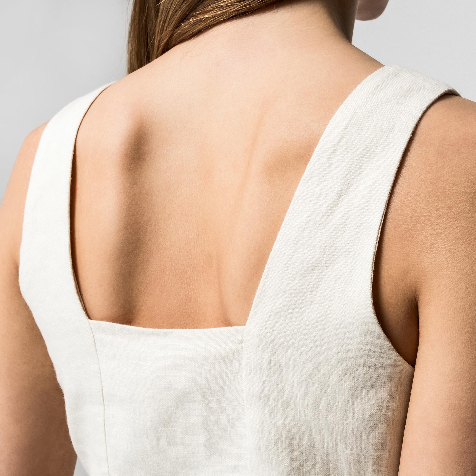 Manor Woman Top a righe senza maniche scollo a V  