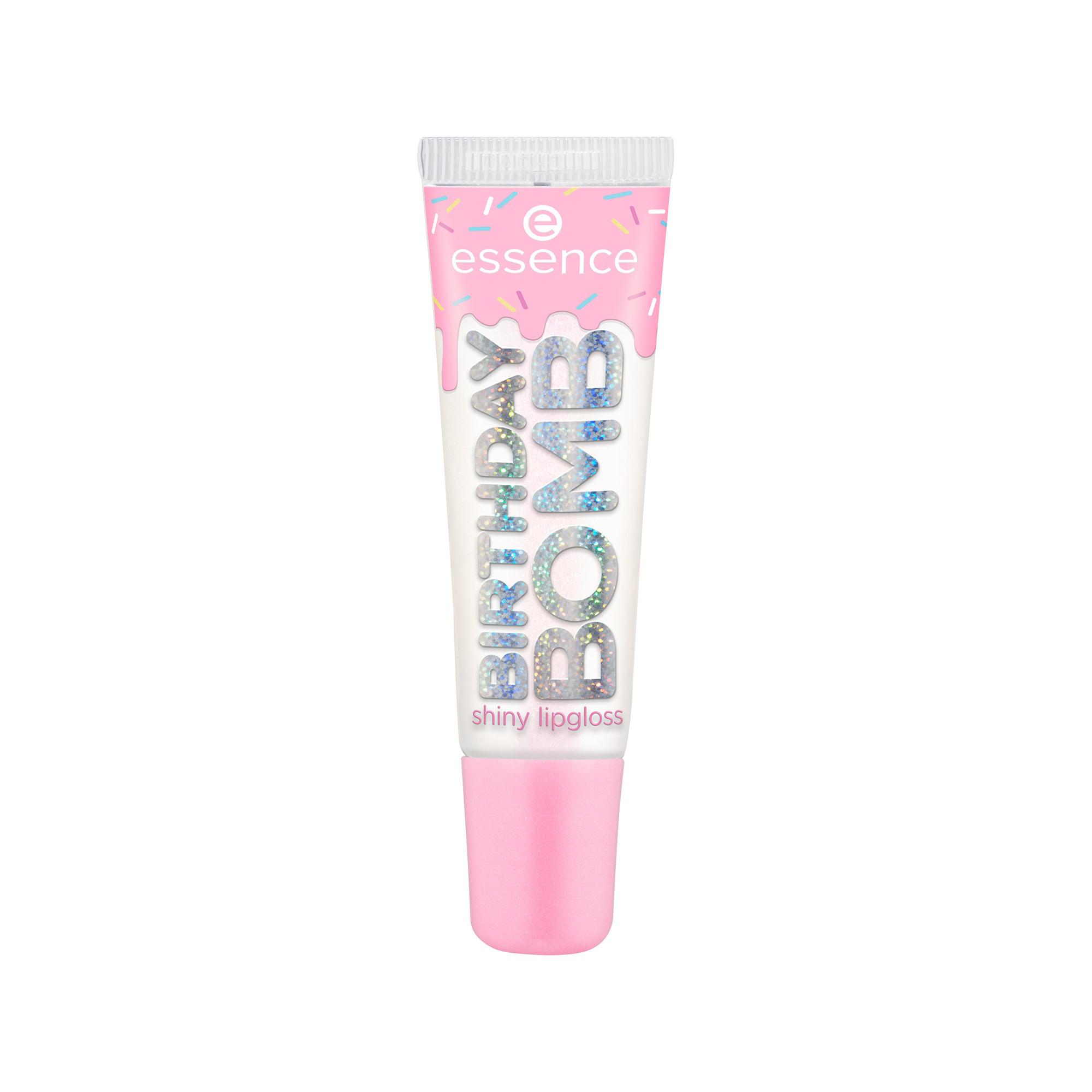 essence  BIRTHDAY BOMB shiny lipgloss 