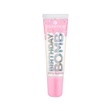 essence  BIRTHDAY BOMB shiny lipgloss 