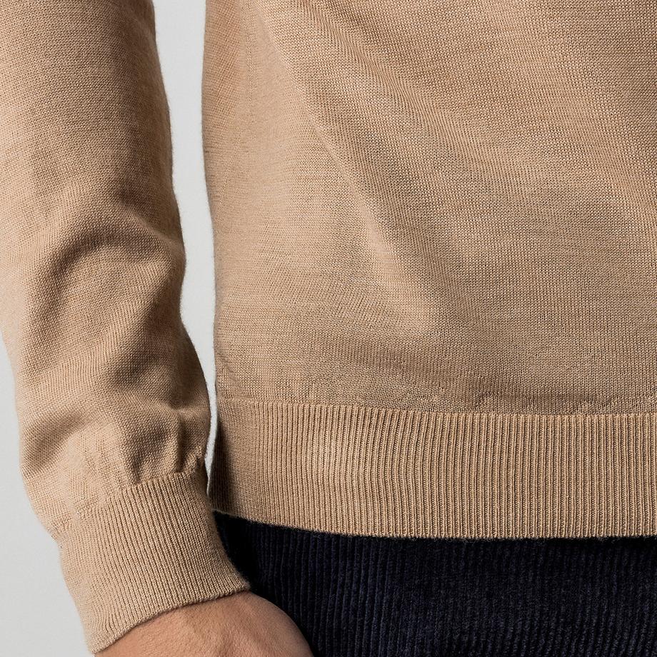 Manor Man Pull Col Rond Maille Fine  