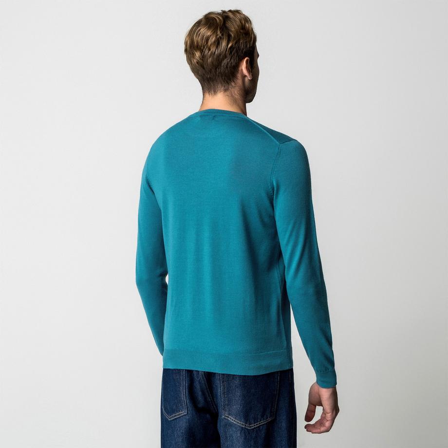 Manor Man Pullover Merino Maglia Fine  