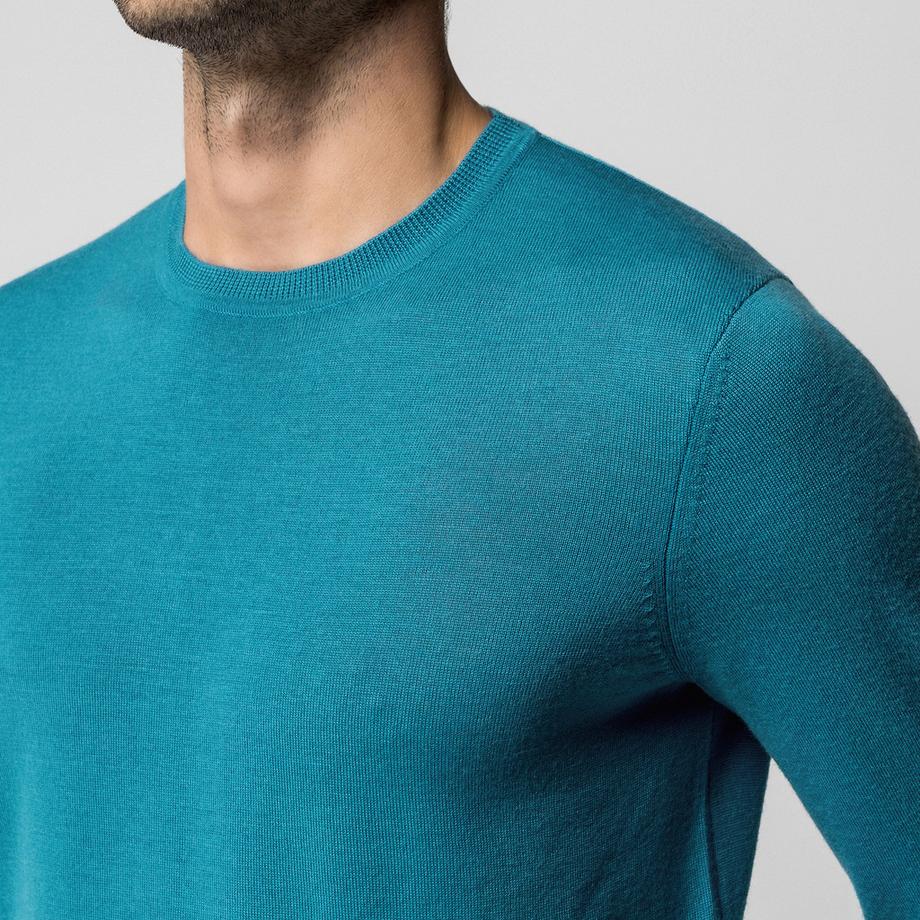 Manor Man Pullover Merino Maglia Fine  