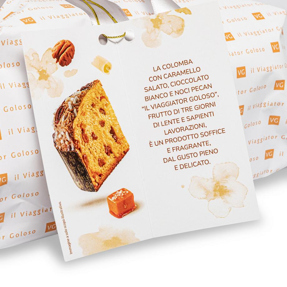 il Viaggiator Goloso EASTER Colomba con caramello salato e cioccolato bianco 