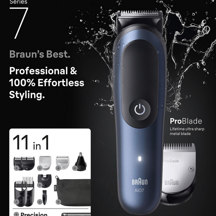 BRAUN Haar, Bart-& Body Trimmer Series 7 All-In-One Style Kit AIO7540 