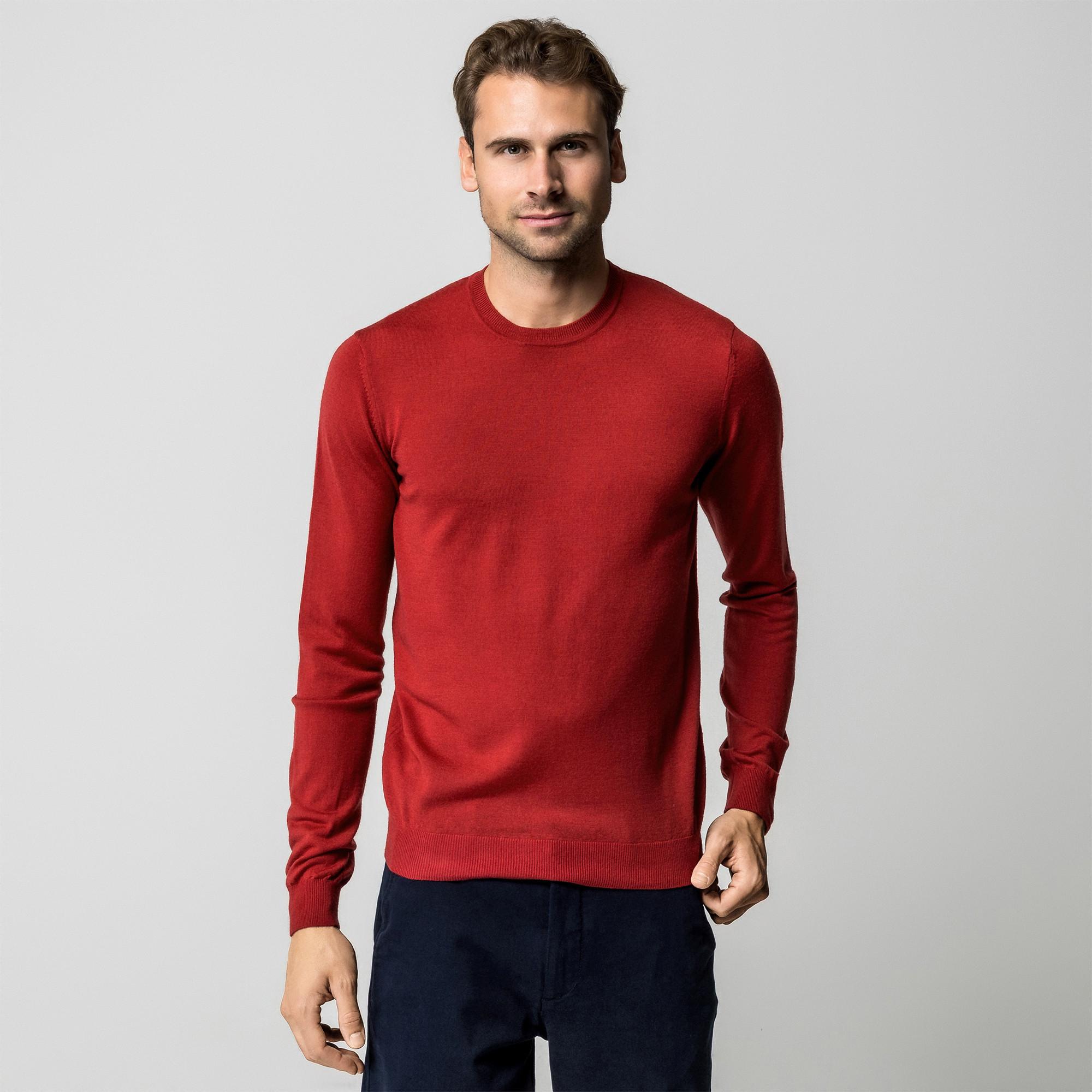 Manor Man Pull Mérinos Maille Fine  