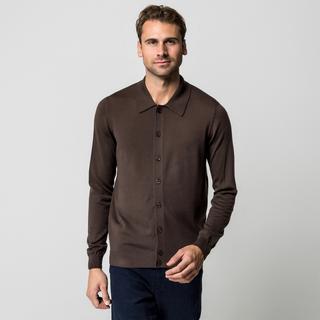 Manor Man Cardigan Regular Fit in Lana Merino  