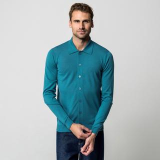 Manor Man Cardigan Regular Fit en Laine Mérinos  