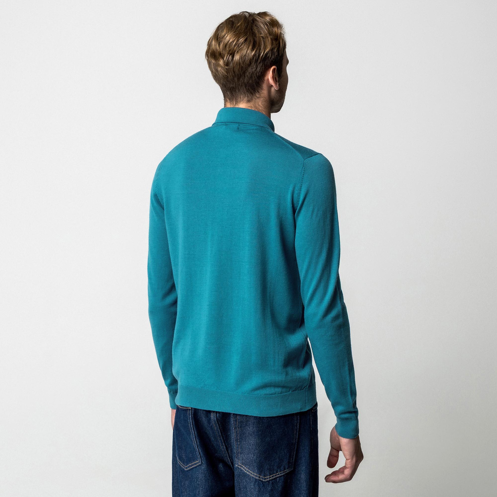 Manor Man Cardigan Regular Fit en Laine Mérinos  