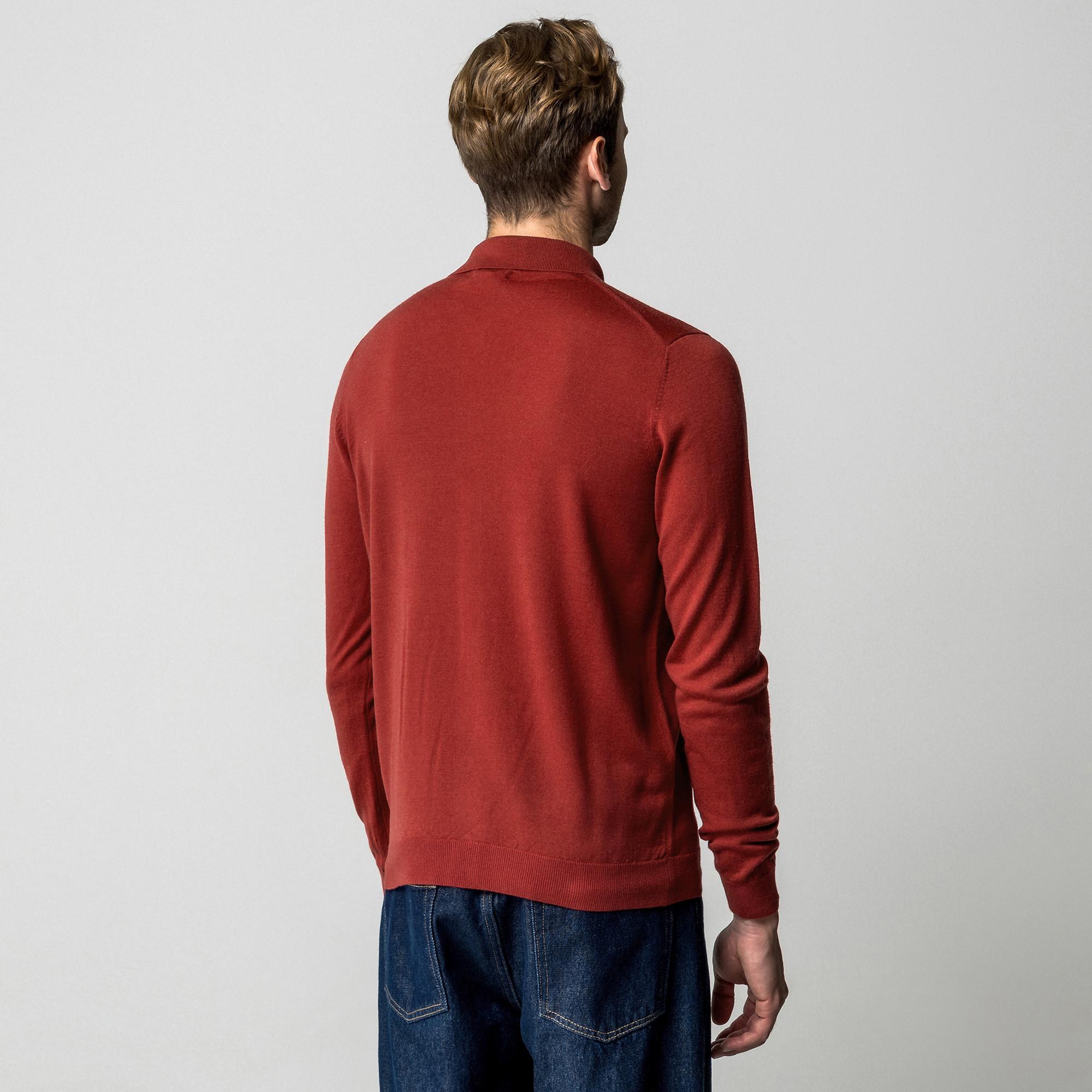 Manor Man Cardigan Regular Fit en Laine Mérinos  