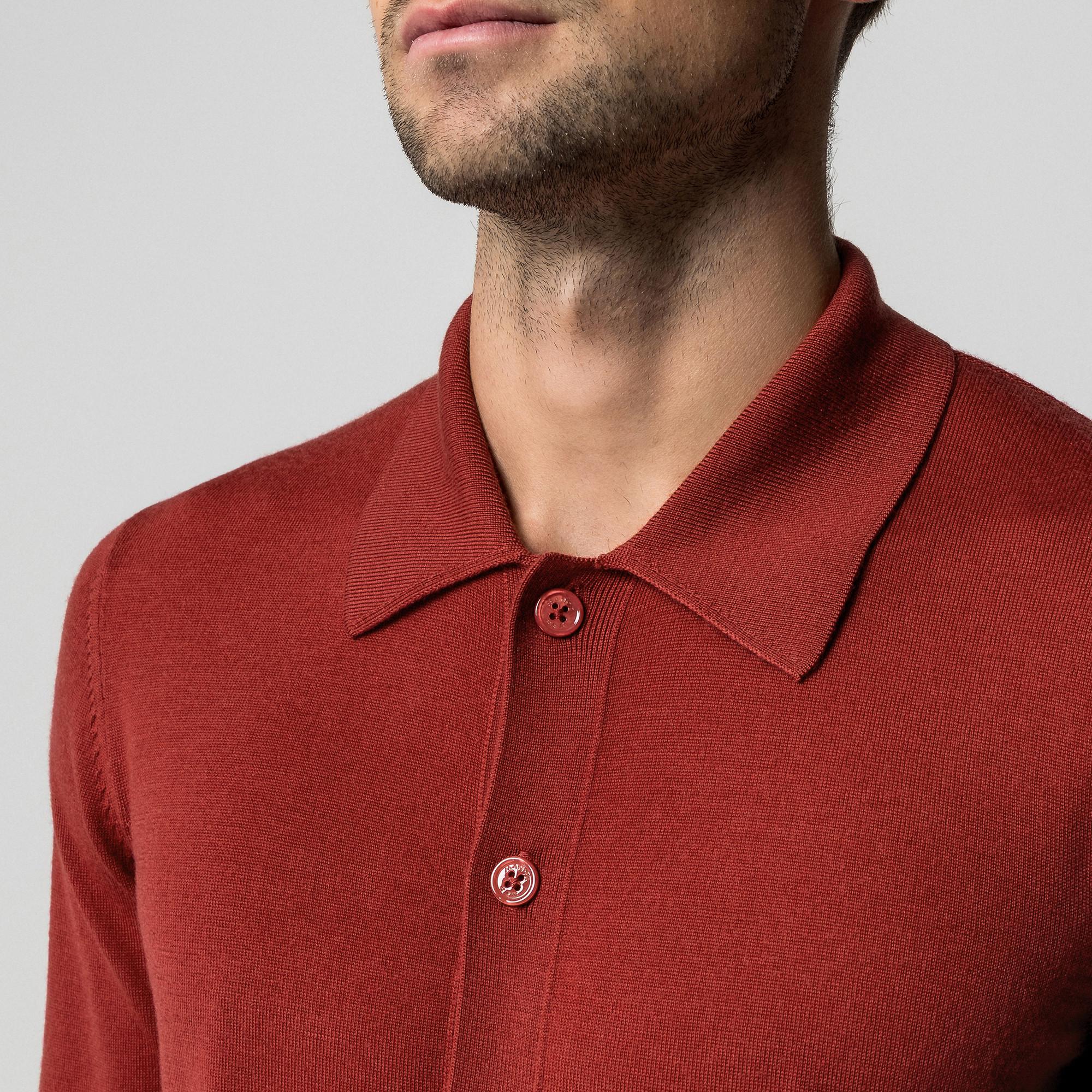 Manor Man Cardigan Regular Fit en Laine Mérinos  